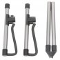 Glarry Foldable Guitar Electric Guitar Stand Floor Rack Holder Gray