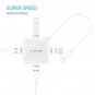 LENTION USB-C Hub with 4 USB 3.0 Ports, Compatible with Thunderbolt 3 Port, Data Transfer (White)