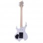 Novice Flame Shaped Electric Guitar HSH Pickup Bag Strap Paddle Rocker Cable Wrench Tool White