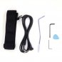 Novice Flame Shaped Electric Guitar HSH Pickup Bag Strap Paddle Rocker Cable Wrench Tool White