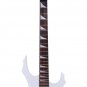 Novice Flame Shaped Electric Guitar HSH Pickup Bag Strap Paddle Rocker Cable Wrench Tool White