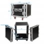 19" 10U Single Layer Double Door DJ Equipment Cabinet Black & Silver