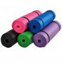 15mm Thick NBR Pure Color Anti-skid Yoga Mat 183x61x1.5cm Black