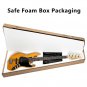Glarry Gjazz Electric String Bass Guitar Full Size Bag Strap Pick Connector Wrench Tool Transparent