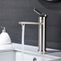 360-Degree Rotating Bathroom Basin Sink Faucet Single Handle Lavatory Water-Saving Stainless Steel
