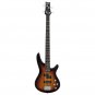 Glarry GIB Electric Bass Guitar Full Size 4 String Sunset Color