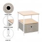 Nightstand 1-Drawer Shelf Storage- Bedside Furniture & Accent End Table Chest For Home, Bedroom