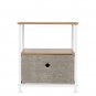 Nightstand 1-Drawer Shelf Storage- Bedside Furniture & Accent End Table Chest For Home, Bedroom