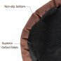 Pet Dog Cat Bed Warm Soft Nest Round Brown