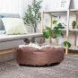 Pet Dog Cat Bed Warm Soft Nest Round Brown