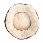 Pet Dog Cat Bed Warm Soft Nest Round Brown