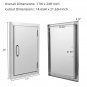 ZOKOP OKAD-2417 Single Door Stainless Steel 304 Cabinet Door 24 X 17 X 1.5 Inches Built-In
