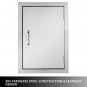 ZOKOP OKAD-2417 Single Door Stainless Steel 304 Cabinet Door 24 X 17 X 1.5 Inches Built-In