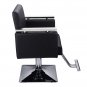 Square Base Boutique Hair Salon Special Hairdressing Chair Beauty Chair Black