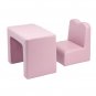 Children Sofa Multi-Functional Sofa Table and Chair Set Pink