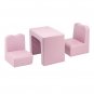 Children Sofa Multi-Functional Sofa Table and Chair Set Pink