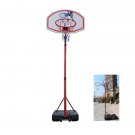 Medium Portable Basketball Stand (Rim Height 2.1-2.6m) Maxium Applicable Ball, Red & Black & White