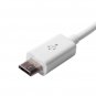 LENTION OTG Data Cable for Data Sharing and Storage, Micro USB Male to USB Female PVC Cable (White)