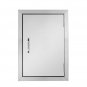 ZOKOP OKAD-2014 Single Door Stainless Steel 304 Cabinet Door 14 X 1.5 X 20 Inches Pipe Frame