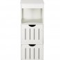 Three-Layer Two-Drawer Shelf Pvc(31.5 x 30.5 x 85)cm