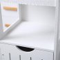 Three-Layer Two-Drawer Shelf Pvc(31.5 x 30.5 x 85)cm