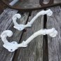 Vintage Style Cast Iron Wall Coat Hooks Hat Hook Hall Tree 5 1/3" White GG014