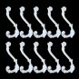 Vintage Style Cast Iron Wall Coat Hooks Hat Hook Hall Tree 5 1/3" White GG014