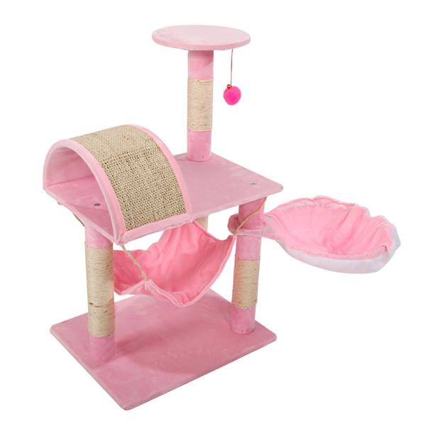 M46 32" Stable Cute Sisal Cat Climb Holder Cat Tower Lamb Pink