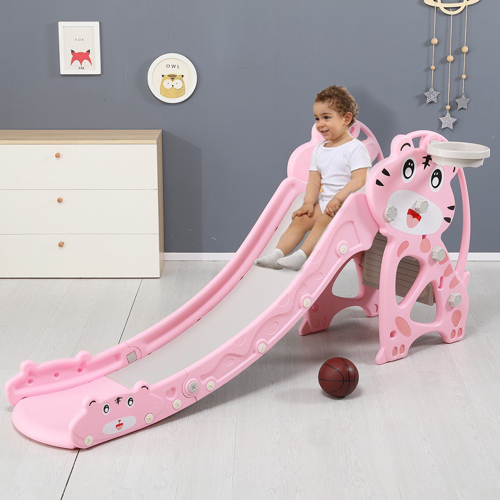 Children Slide Basketball Frame, Climbing Stairs,Unisex,Indoor And Outdoor Use