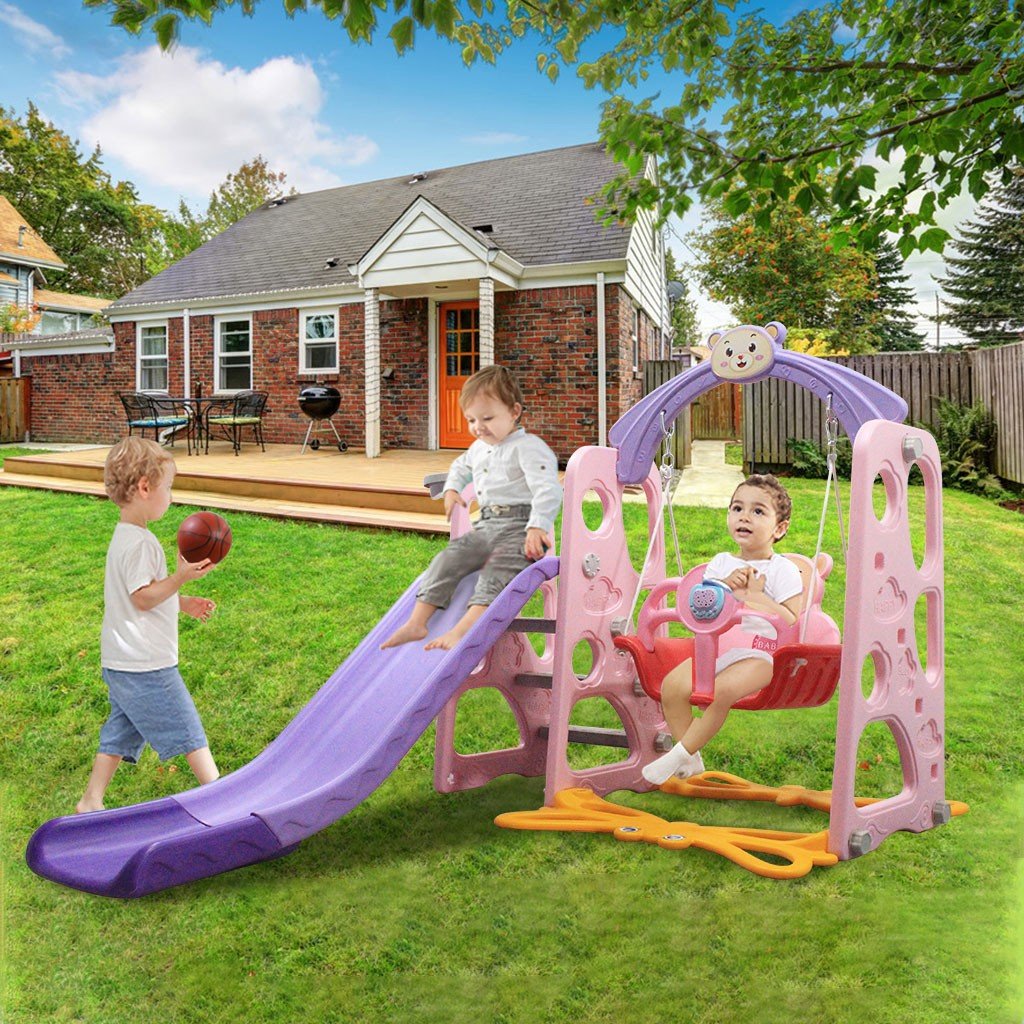 Toddler Mountaineering And Swing Set, Suitable For Indoor And Backyard Baskets