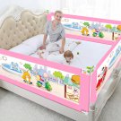 5 Adjustable Height Level Baby Bed Fence Safety Gate Child Barrier For Beds Crib Rail
