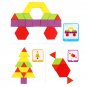 155pcs Kids Colorful Wood Jigsaw Puzzle IQ Game Intelligent Educational Toys Brain