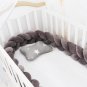 Baby Bumper Bed Braid Knot Pillow Cushion Bumper for Infant cuna Bebe lit Crib Protector