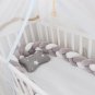 Baby Bumper Bed Braid Knot Pillow Cushion Bumper for Infant cuna Bebe lit Crib Protector