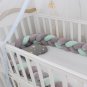 Baby Bumper Bed Braid Knot Pillow Cushion Bumper for Infant cuna Bebe lit Crib Protector