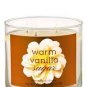 Bath & Body Works Warm Vanilla Sugar Scented Candle 14.5 oz /411 g
