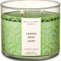 Bath & Body Works Lemon Mint Leaf Scented Candle 14.5 oz / 114 g