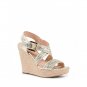 Michael Kors Womens Wedge Sandal Gold Giovanna