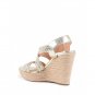 Michael Kors Womens Wedge Sandal Gold Giovanna