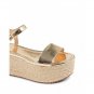 Michael Kors Womens Platform Sandal Gold Nantucket