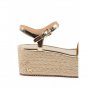 Michael Kors Womens Platform Sandal Gold Nantucket
