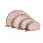 COSMO Cosmetic Faux Ostrich Cases In Set of 4