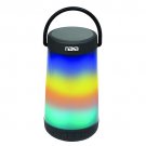 NAXA Electronics Vibe Series Bluetooth Speaker and MP3 Player with LED Flashing Lights in Black