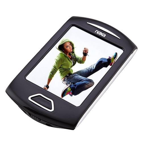 Naxa Portable 8GB Media Player with 2.8" Touch Screen-Silver