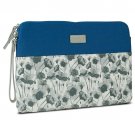 Greene + Gray Zippered Sleeve Case for Microsoft Surface Pro, Blue Floral