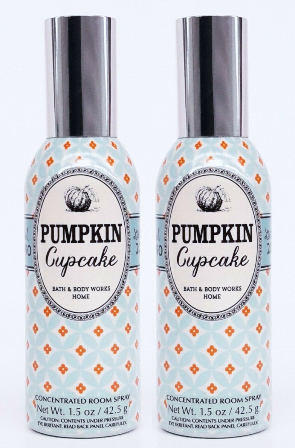 Bath & Body Works Pumpkin Cupcake Concentrated Room Spray 1.5 oz / 42.5 g (2 Pack)