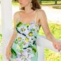 FLOWER PARTY OLIVIA GREEN BODYCON MIDI DRESS - WOMEN