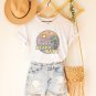Beach Baby Circle Graphic T-Shirt