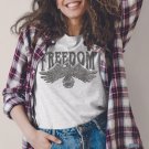 Distressed Freedom Eagle Graphic T-Shirt