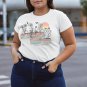 Wild Flowers Retro Stripe Graphic T-Shirt